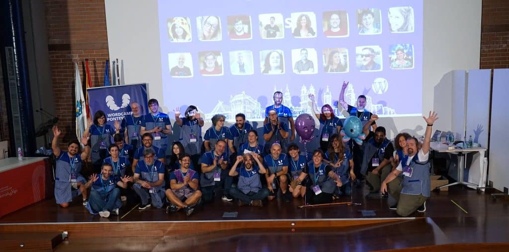 WordCamp Pontevedra organizing family  