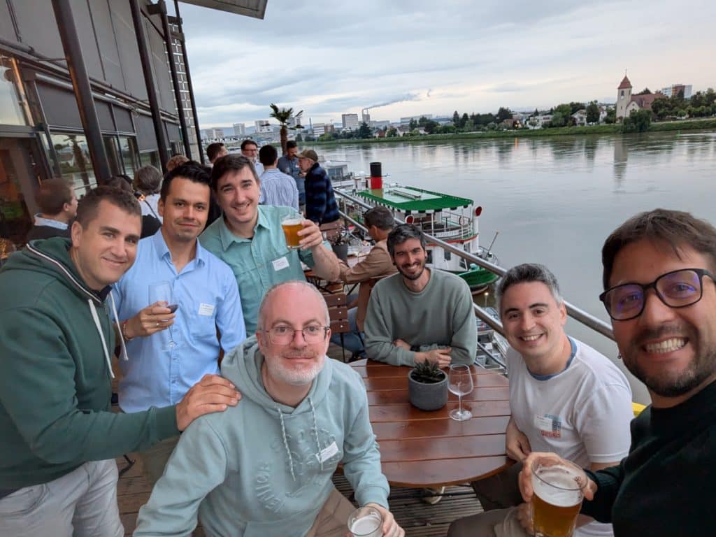 Good friendships at the Codeable dinner. WCEU 2025