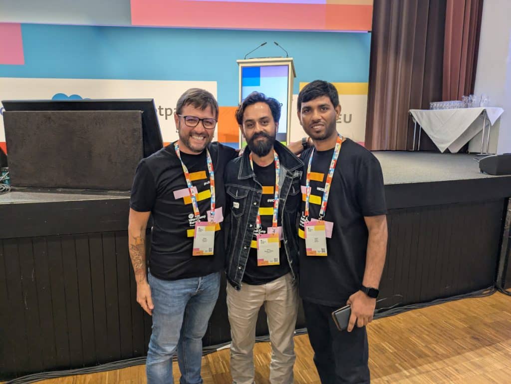 With Sumit Sing (India) and Shiva Shanker (Nepal). WCEU 2025